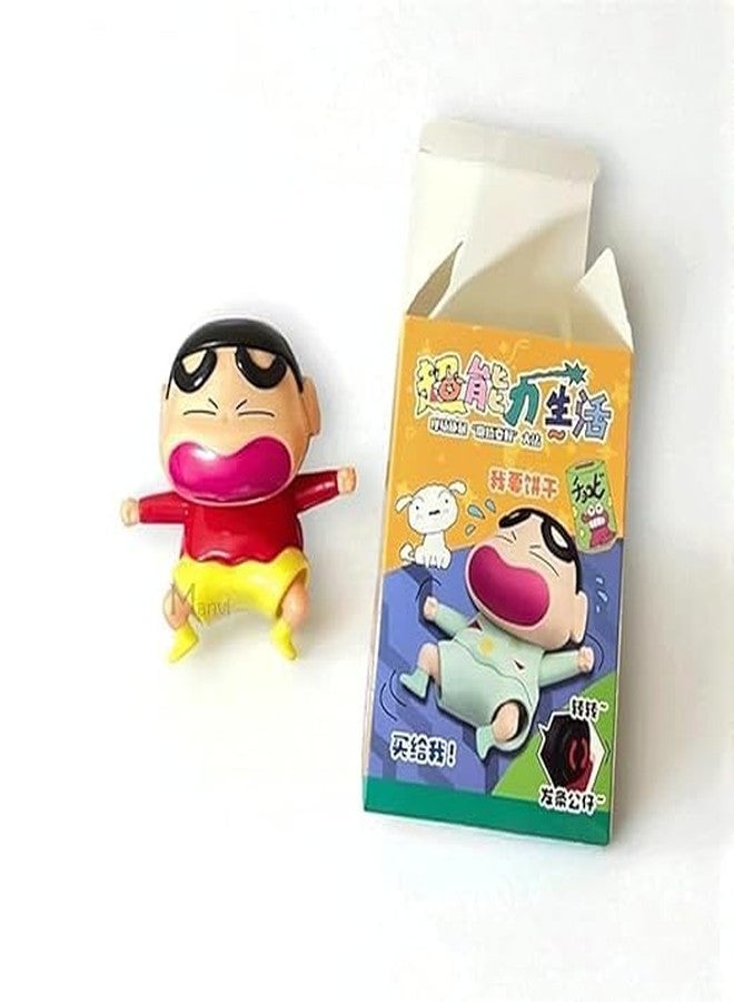 MANVI Wind Up Crawling Cartoon Toy for Kids, Crying Shinchan Action Figure Movable Toy for Babies, Birthday Gift for Boys & Girls - Image 1